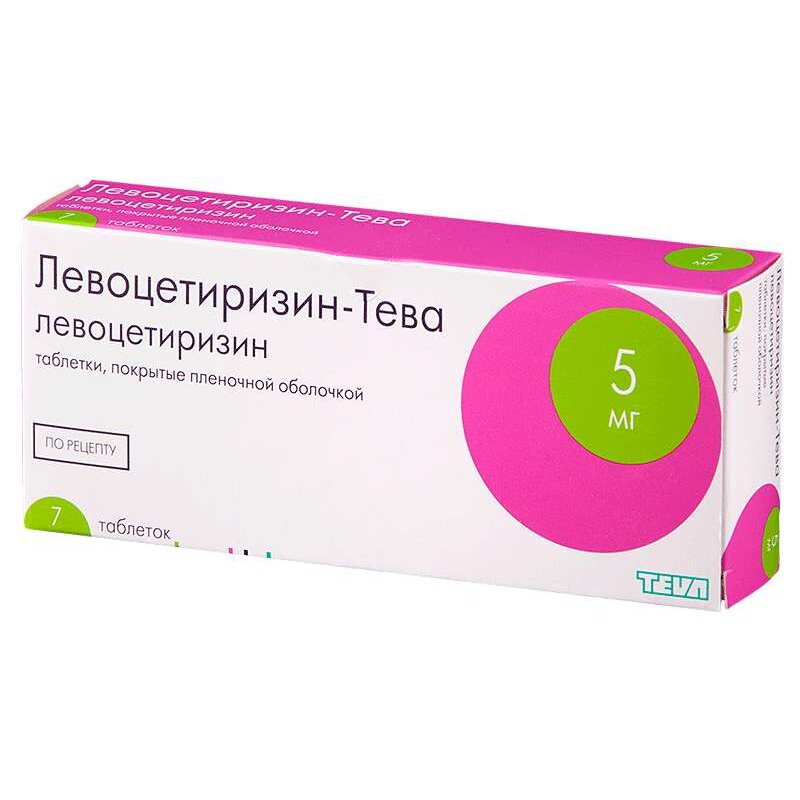 Левоцетиризин-Тева таблетки 5 мг 10 шт.
