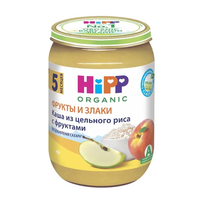 Каша рисовая Hipp с фруктами 190 г