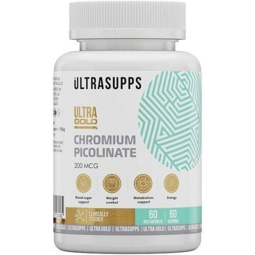 Пиколинат хрома UltraSupps Ultra Gold капсулы 60 шт.