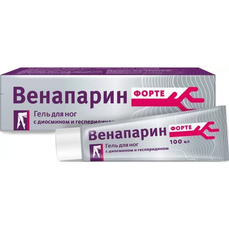 Венапарин-Форте с диосмином и гесперидином гель для ног охлаждающий 100 мл