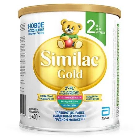 Молочная смесь сухая Similac Gold 2 с 6 мес. 400 г