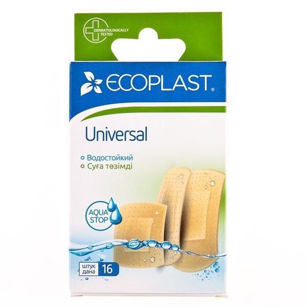 Набор пластыри медицинские эластичные Ecoplast Universal 16 шт.
