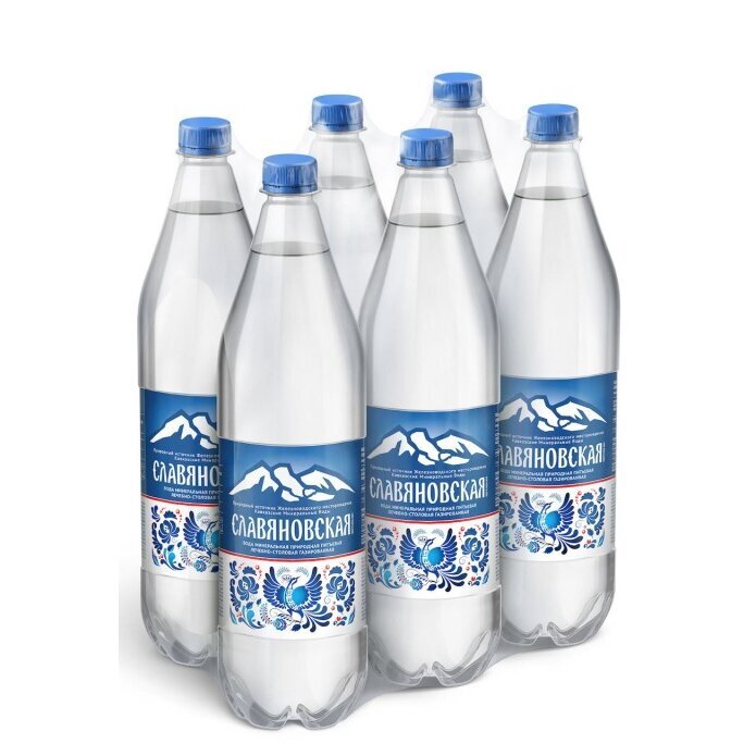 Минеральная вода Славяновская 1,5 пэт упаковка 6 шт.