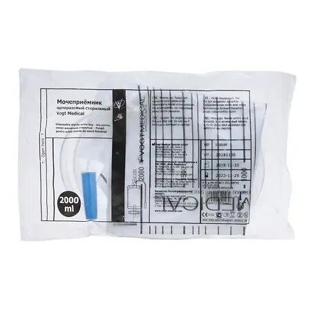 Мочеприемник прикроватный Vogt Medical одноразовый стерильный 2 л