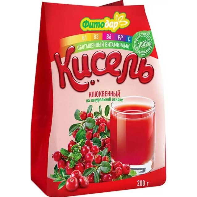 Кисель Фитодар клюквенный 200 г