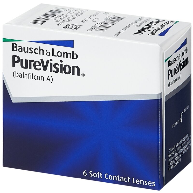 Линзы контактные Bausch&Lomb Purevision 8.3/-0,50 6 шт.