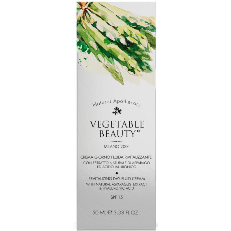 Крем-флюид для лица Vegetable beauty дневной ревитализирующий 50 мл SPF15 с экстрактом спаржи и гиалуроновой кислотой