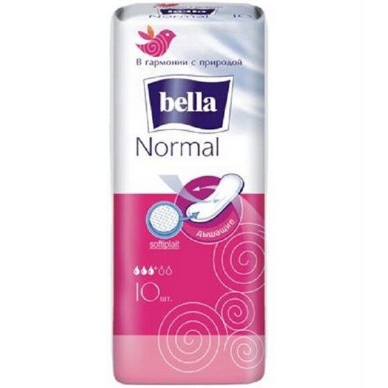 Прокладки Bella Normal softiplait без крылышек 10 шт.