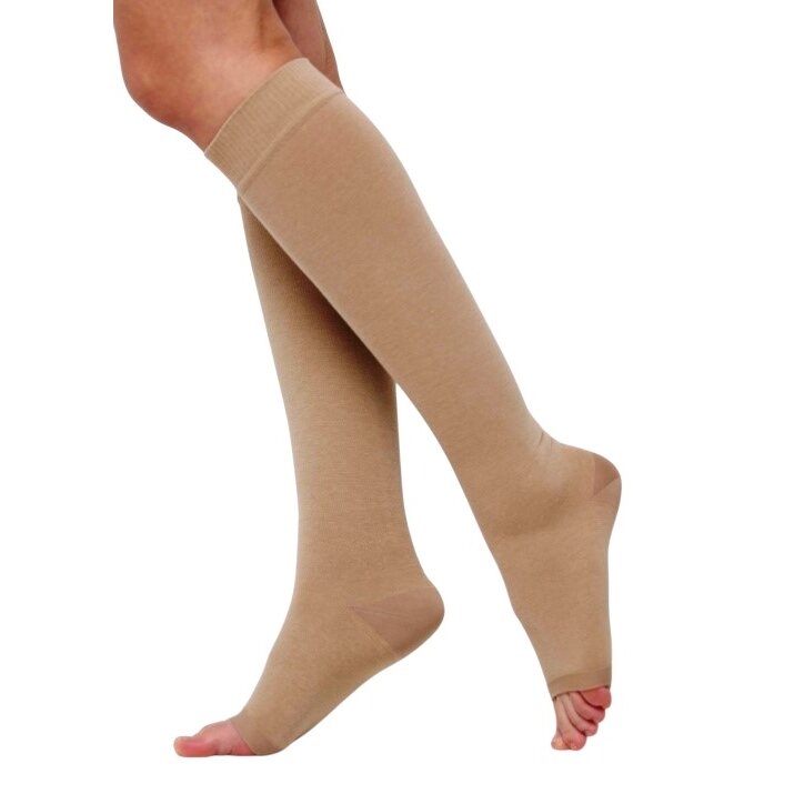 Чулки компрессионные Центр компресс до колена без мыска 2 класс кремовый р.3 1 пара