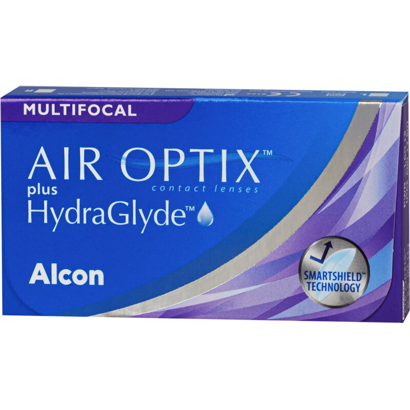 Линзы контактные Air Optix plus HydraGlyde Multifocal Alcon/Алкон (8,6, -4,00, H) 3шт