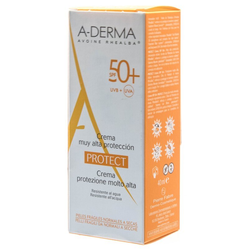 Солнцезащитный крем Protect A-derma SPF50 40 мл