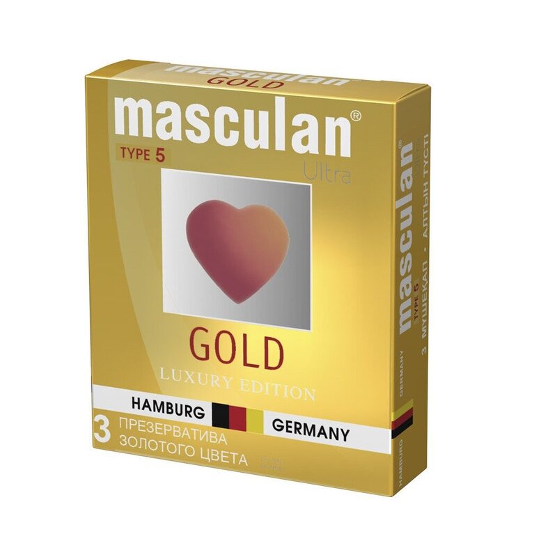 Презервативы Masculan Ultra Gold ультра утонченный латекс 3 шт.