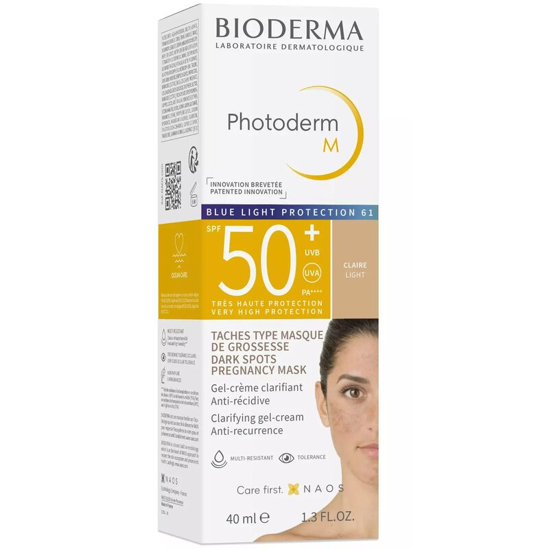 Bioderma Photoderm Солнцезащитный крем-гель M SPF 50+ светлый оттенок 40 мл