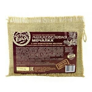 Мочалка льняная Натуралити с органическим мылом можжевельник