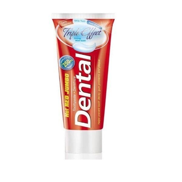 Зубная паста Dental Hot Red Jumbo Rubella Beauty Тройной эффект 250 мл