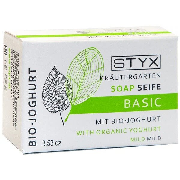 Мыло кусковое STYX Био-Йогурт 100 г