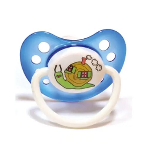 Соска-пустышка силиконовая Мой малыш сказка анатомическая 0-6 месяцев 10950 любой цвет 1 шт.