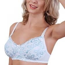 Бюстгальтер послеродовой Крейт Д-87 бело-голубой р.70B