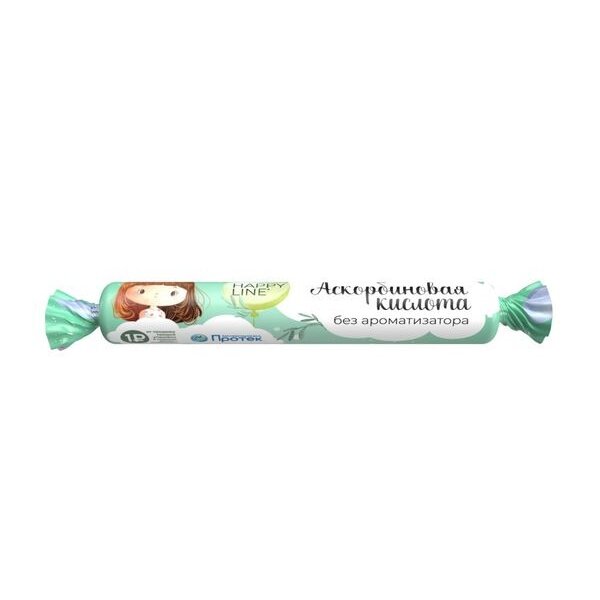 Аскорбинка без ароматизатора Happy line ABC Healthy Food таблетки 10шт.