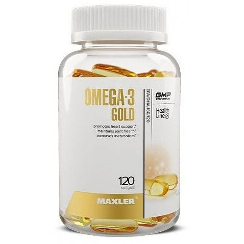 Omega-3 Gold Макслер (Maxler) капсулы 120 шт.