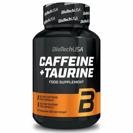 Таурин+Кофеин BioTechUSA Caffeine+Taurine капсулы x60