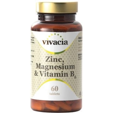Таблетки Vivacia Цинк, Магний и Витамин В6 60 шт.