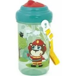 Поильник с трубочкой Canpol babies Forest Friends с 12 мес 400 мл