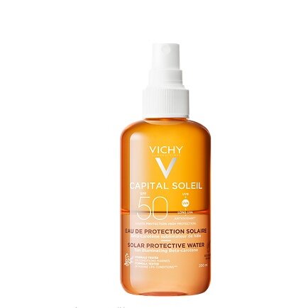 Спрей солнцезащитный Виши (Vichy) capital ideal soleil spf 50 двухфазный активатор загара 200 мл