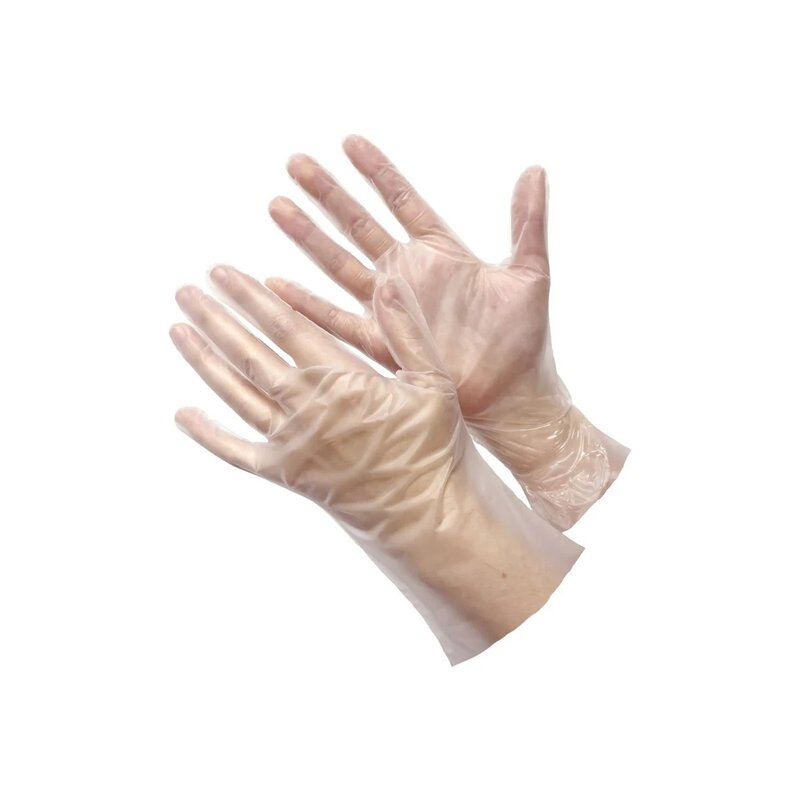 Перчатки Deltagrip ТЭП термопластичный эластомер прозрачные размер 8 (М) 100 пар