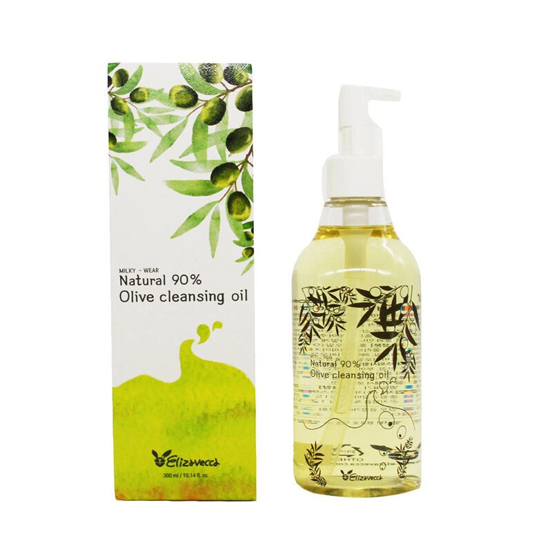 Elizavecca масло гидрофильное для лица milky-wear natural 90% olive cleansing oil 300мл