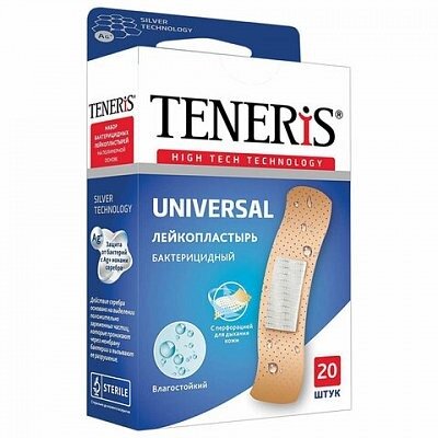 Пластырь Teneris Universal бактерицидный 20 шт.