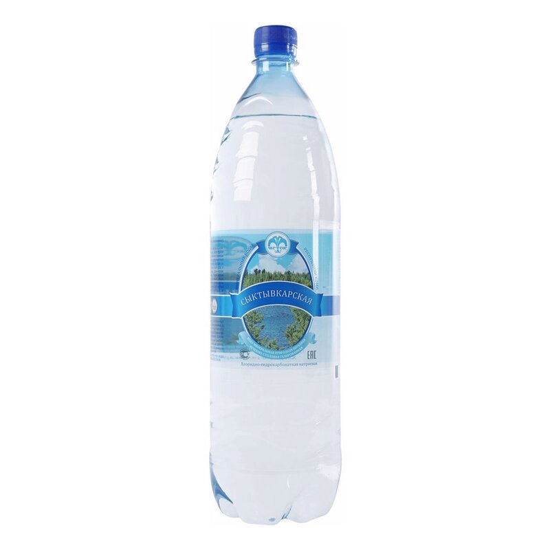 Сыктывкарская вода минеральная газированная 1.5 л
