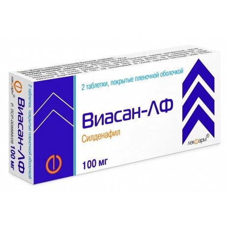 Виасан-ЛФ таблетки 100 мг 2 шт.