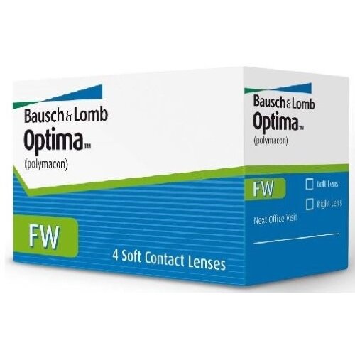 Контактные линзы Optima FW -2.50/8.7/14.0 квартальные 4 шт.