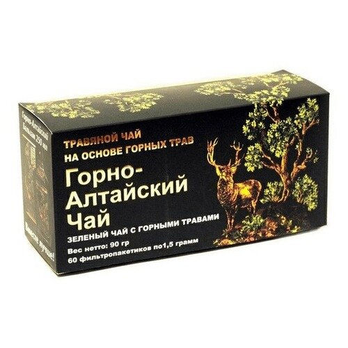 Чай травяной зеленый Горно-Алтайский фильтр-пакеты 1,5 г 60 шт.
