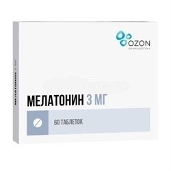 Мелатонин таблетки 3 мг 60 шт.