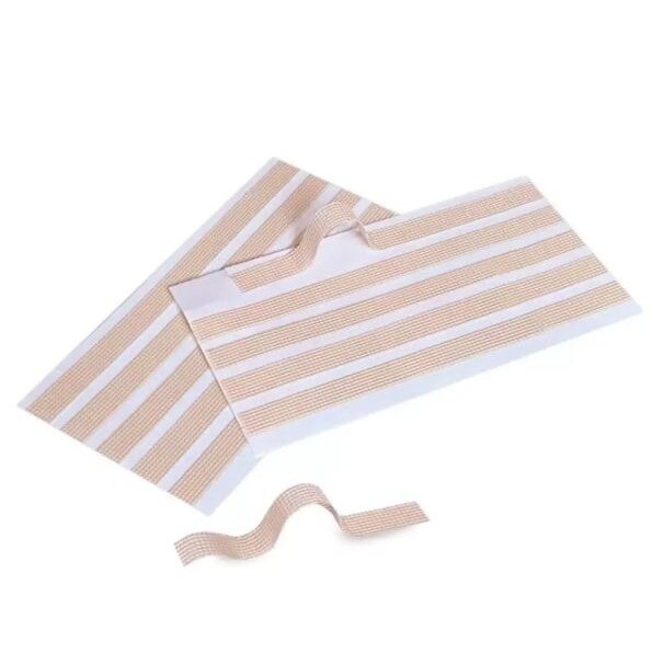 Пластырь Optimelle strips для бесшовного сведения ран на тканой основе телесный 4х76 мм 8 шт.