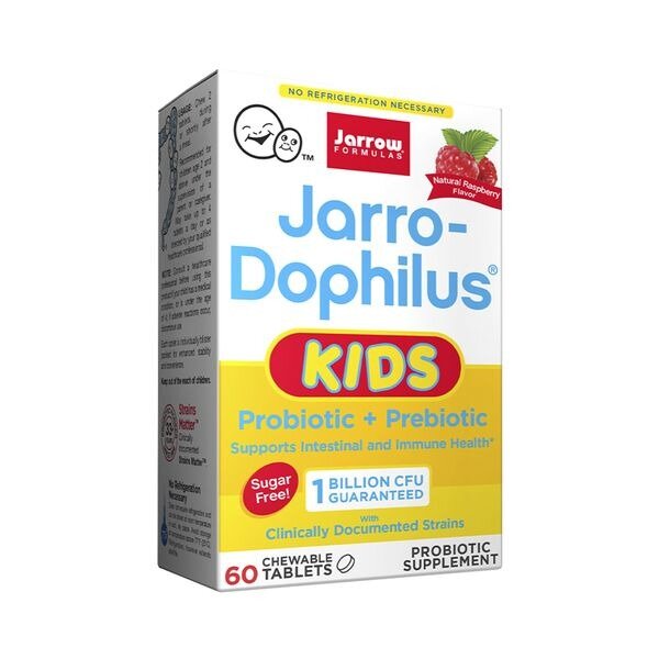 Джарро-Дофилус Кидс малина Jarrow Formulas таблетки жевательные 1млрд.КОЕ 602,75 мг 60 шт.