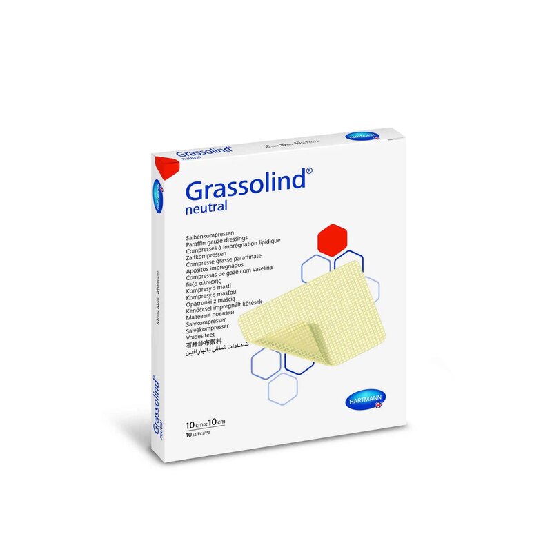 Мазевая повязка Hartmann Grassolind Neutral 10 см х 10 см 10 шт.