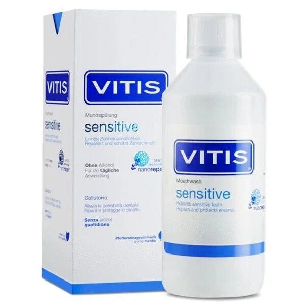 Ополаскиватель для полости рта Vitis Sensitive для чувствительных зубов 500 мл