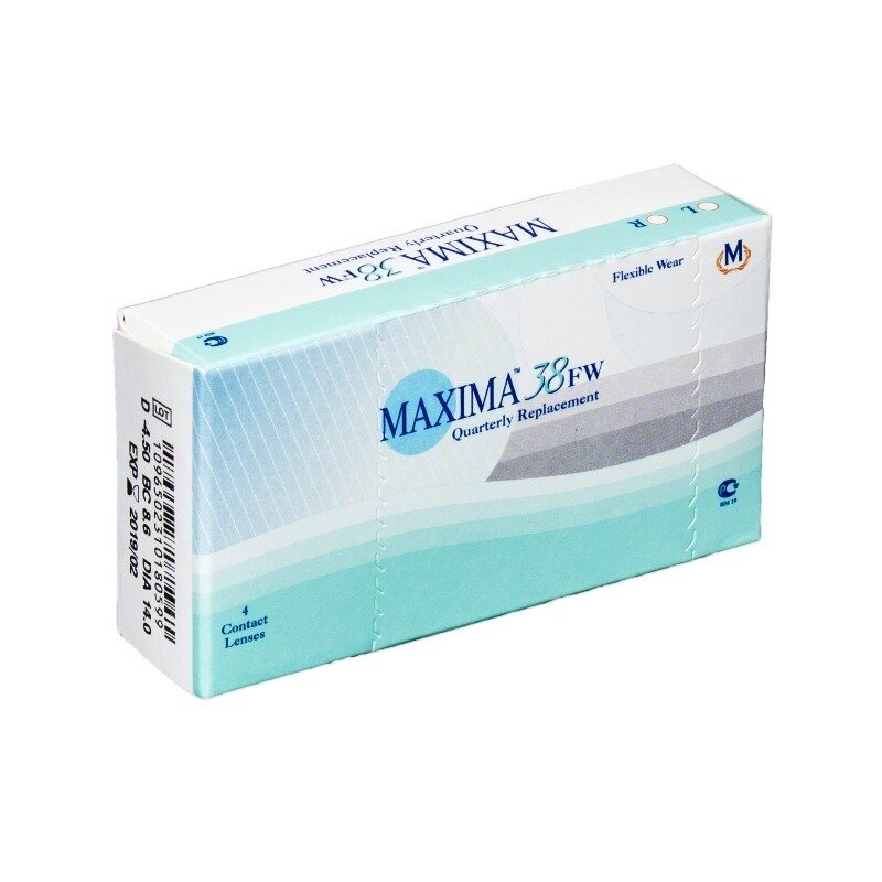 Контактные линзы Maxima 38 FW -2.50/8.6/14.0 квартальные 4 шт.