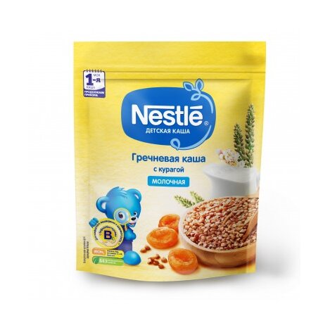 Каша молочная Нестле (Nestle) гречневая с курагой с 6 мес. 220 г