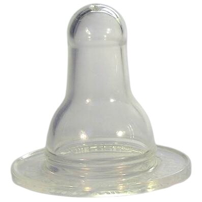 Соска Сказка арт.1304 силиконовая круглая (сок/пюре) 6-12 мес.