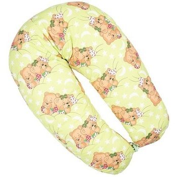 Подушка ФЭСТ 01 для беременных и кормящих многофункциональная желтый/мишки