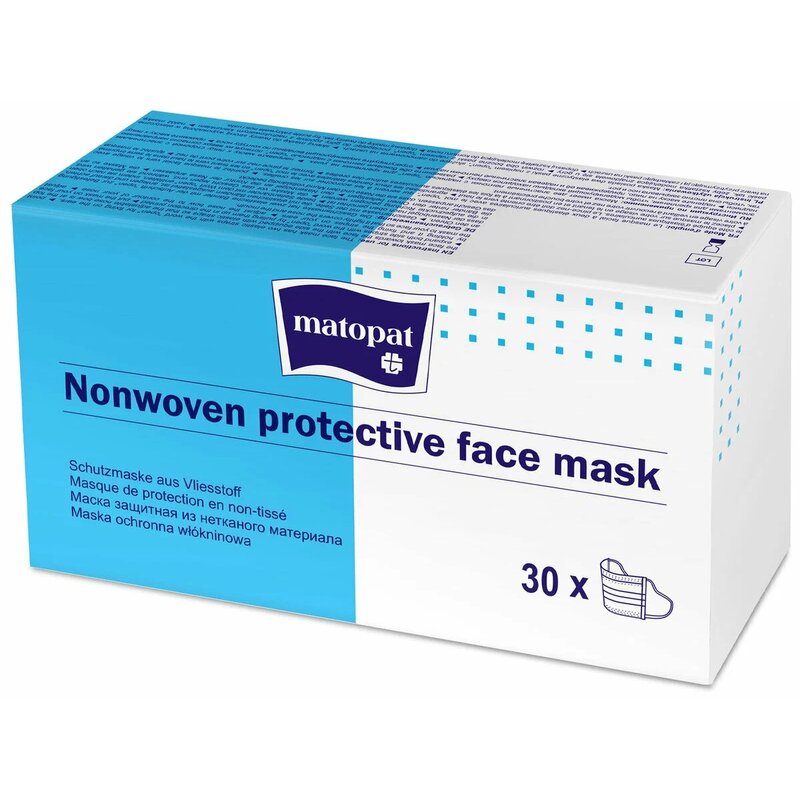 Маска гигиеническая Matopat нестерильная одноразовая 30 шт.