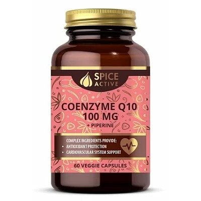 Коэнзим Q10 100 мг с пиперином Spice Active капсулы 60 шт.