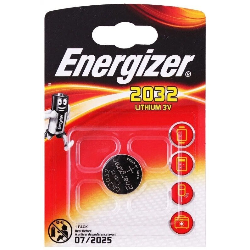Energizer батарейка lithium cr2032 fsb2 628747