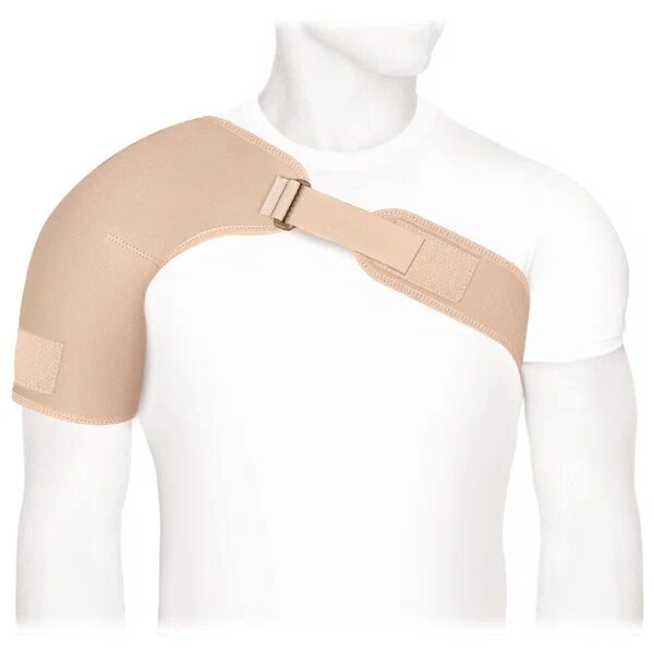 Бандаж компрессионный фиксирующий плечевой сустав Экотен ФПС-02 бежевый р.M