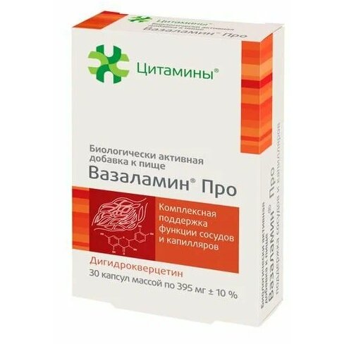 Вазаламин Про Цитамины капсулы 395 мг 30 шт.