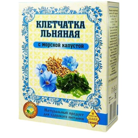 Клетчатка льняная с морской капустой 300 г
